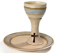 Stoneware Communion Set