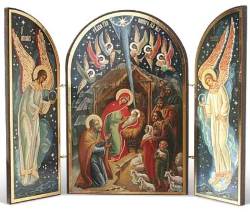 Nativity at Night Icon Triptych