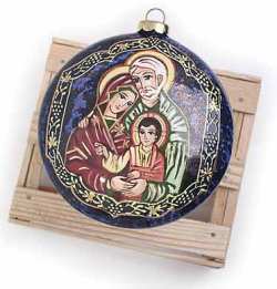 Holy Family Ceramic Ornament