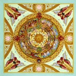 Creation of the Birds Silk (square)