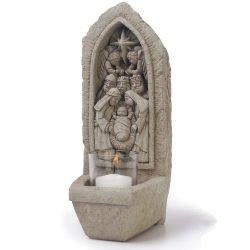 Stone Nativity Votive