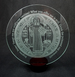 St. Benedict Medal (glass)