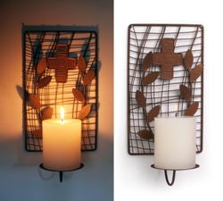 Cross Candle Wall Sconce (50445K)
