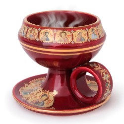 Ceramic Incense Burner (red)