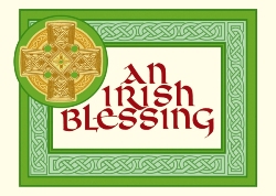 An Irish Blessing with Gold Cross (box of 18)