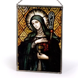 St. Scholastica Sacred Stained Glass